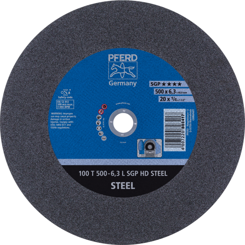 PFERD HEAVY DUTY SGP bis ? 2000 mm 100 T 500-6,3 L SGP HD STEEL/40,0