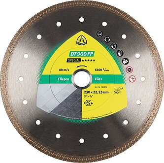 Klingspor - DT 900 FP Diamanttrennscheibe, 125 x 1,4 x 22,23 mm 1,4 x 10 mm, profilierter Schneidrand
