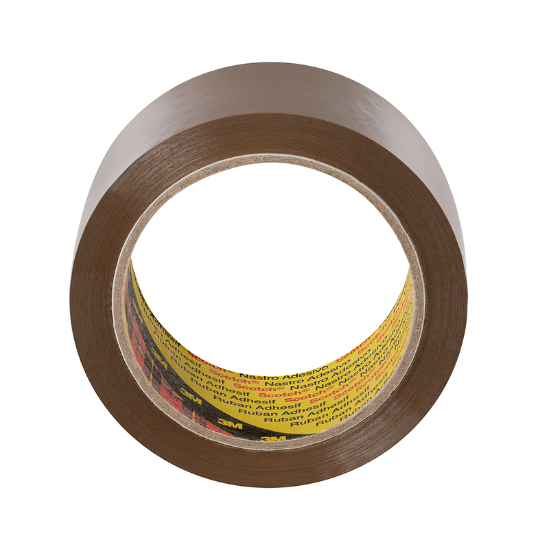 Scotch Hochleistungs-Verpackungsklebeband 3739, Braun, 75 mm x 990 m, 0.056 mm