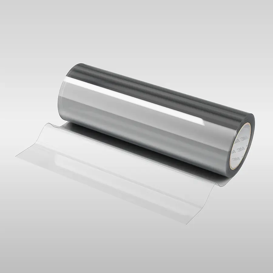 Rolle transparenter selbstklebender Folie