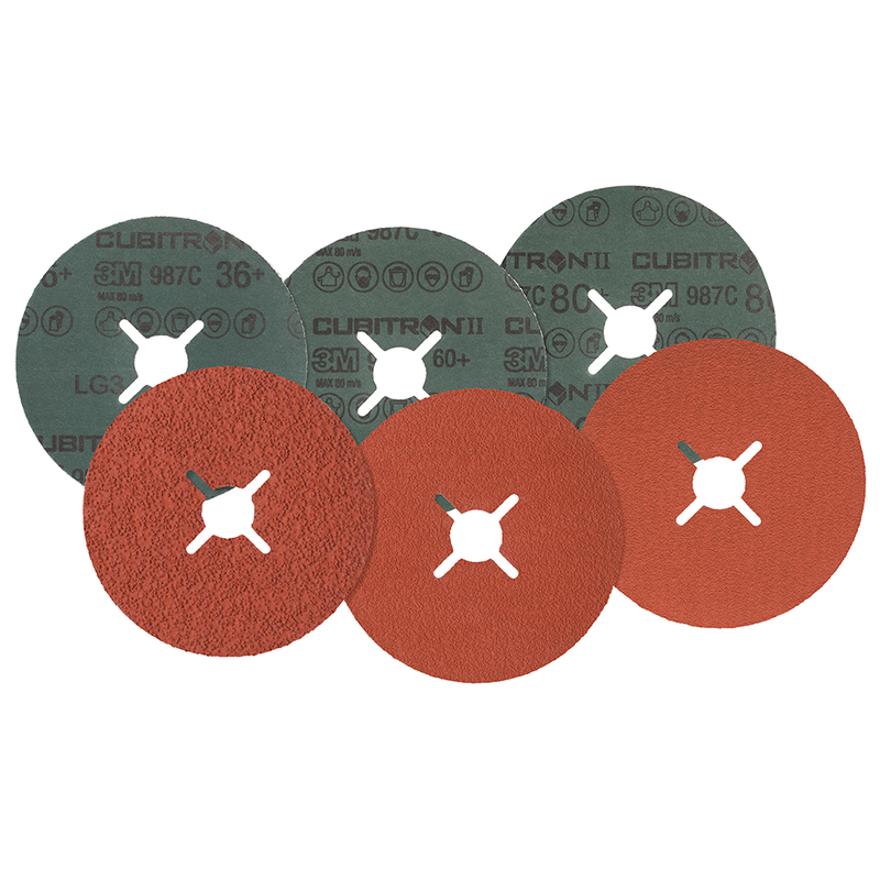 3M Cubitron II Fiberscheibe 987C, 125 mm x 22 mm, 36+