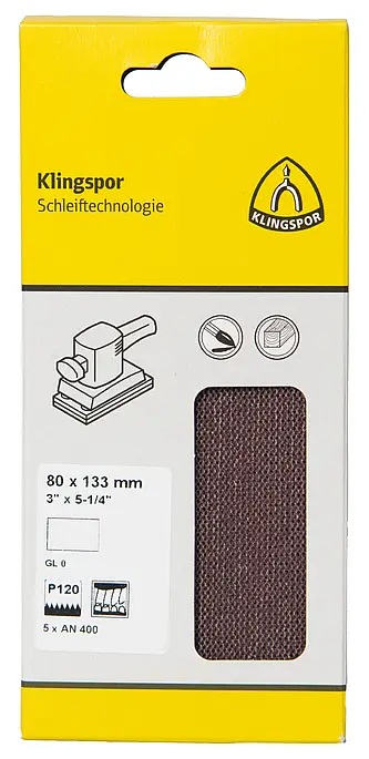 Klingspor - AN 400 Gitterstreifen, Korn 240 115 x 230 mm, SB-verpackt im Reiter