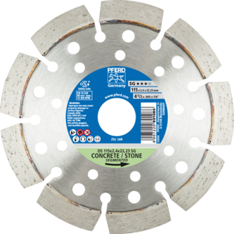 PFERD Diamantwerkzeuge für die Bauindustrie DS 115 x 2,4 x 22,23 SG