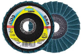 Klingspor - SMT 800 Schleifmopteller Vlies, 115 x 22,23 mm Very Fine Korund gewölbt